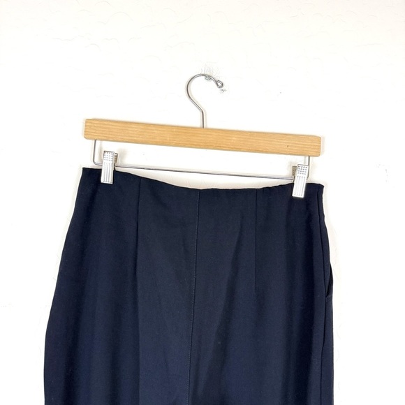 Abercrombie and Fitch Tailored Split Hem Flare Pant in Black - Picture 10 of 12